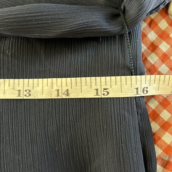 Vera Wang WHITE label midnight blue maxi gown formal bridesmaid dress size 12 - Picture 14 of 16